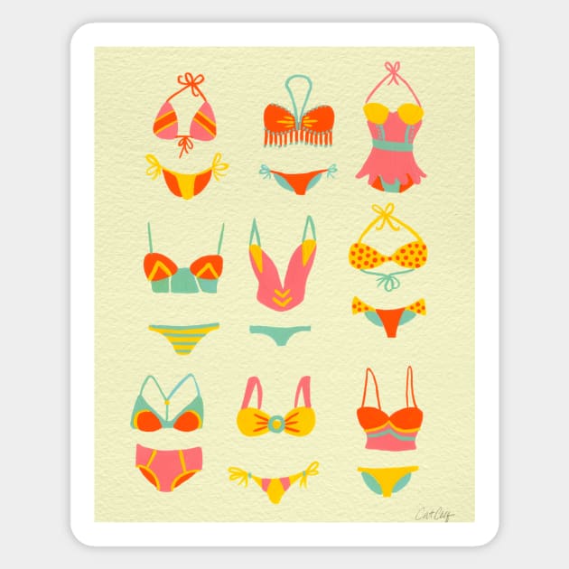 Bikini - Yellow Sticker by CatCoq